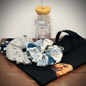 Scrunchie and tumbler Set - Multicolor